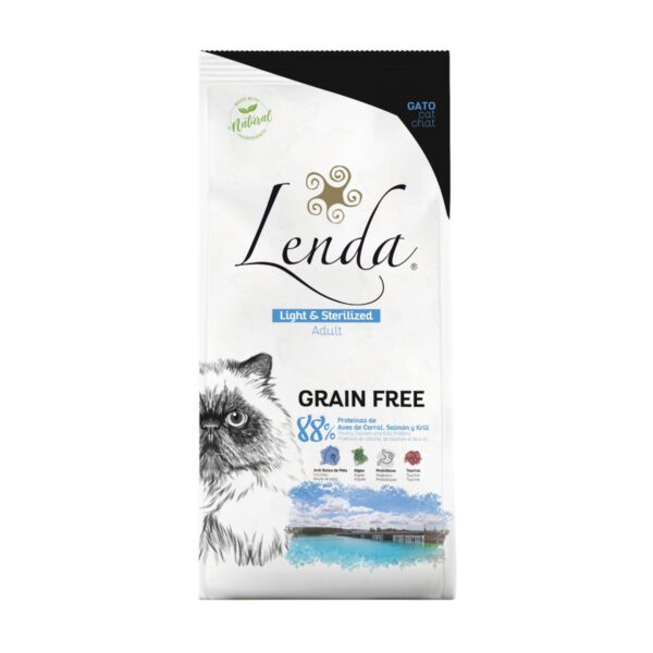 Lenda Light & Sterilized pour Chats - Nutrition Complète et Sans Céréales