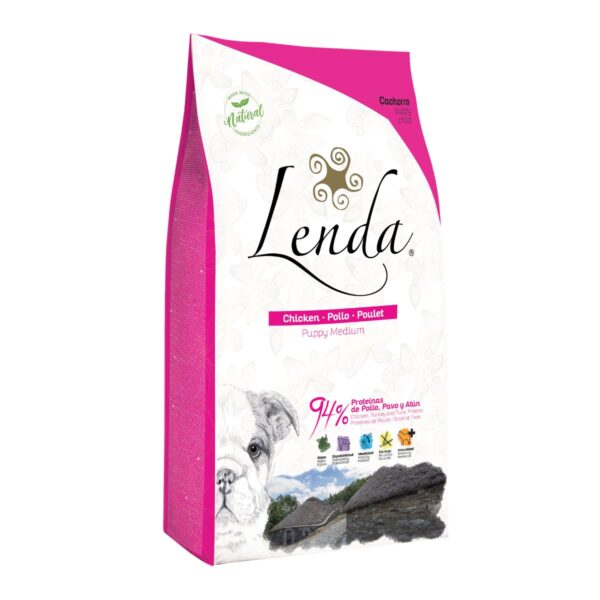 Lenda Natural Grain-Free Puppy est une alimentation complète et sans céréales pour chiots et jeunes chiens. Cette recette savoureuse, préparée avec des protéines de haute qualité, favorise un développement sain et équilibré tout en évitant les allergènes courants comme le blé, les produits laitiers et la viande rouge.