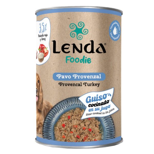 Lenda Foodie - Chien - Repas Gourmet à la Dinde Provençale "Pavo Provenzal"