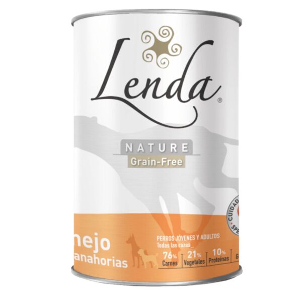 Pâtée Lenda Nature – Lapin et Carottes pour chiens