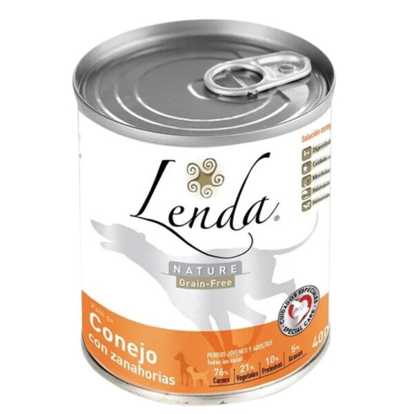 Pâtée Lenda Nature – Lapin et Carottes pour chiens